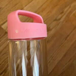 Lululemon Athletica Pink Glass Bottle